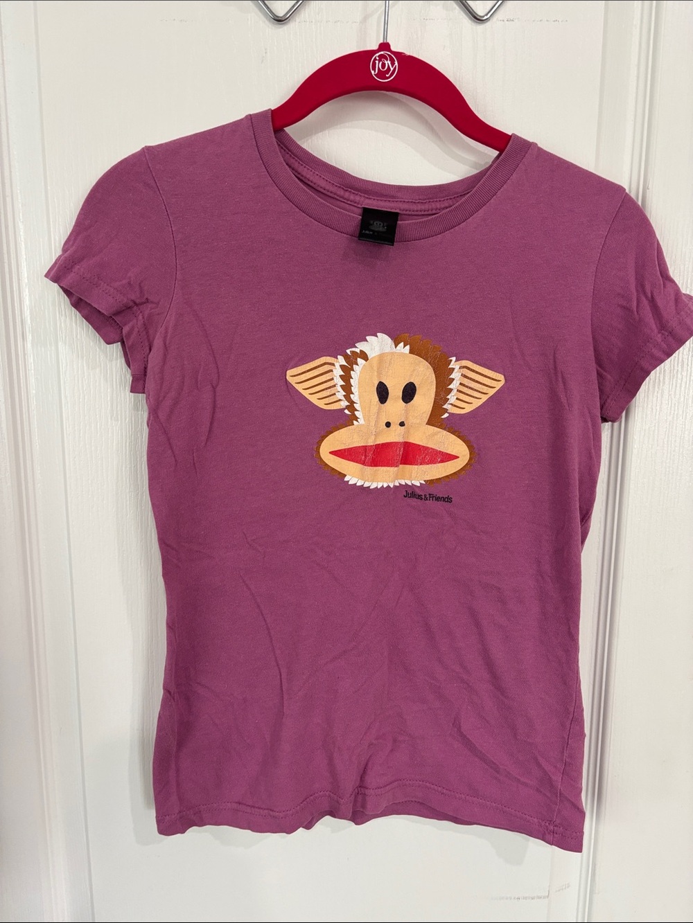Vintage Paul Frank Mauve Girls' Monkey Graphic Tee RARE